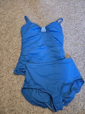 💖Coco Contours Tankini One-Piece with Rhinestone Accent